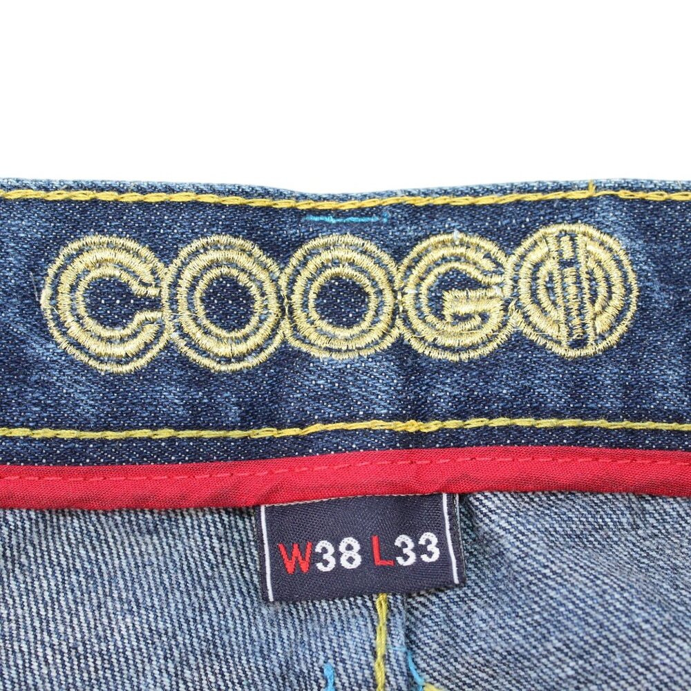 Vintage Coogi Mens 36 X 30 Golden Eagle Wings Embroidered Denim Jeans Streetwear - Picture 15 of 16
